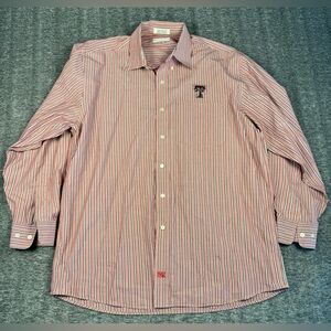 Mens Cutter & Buck Texas Tech Collegiate Button Down Longsleeve Shirt Size M